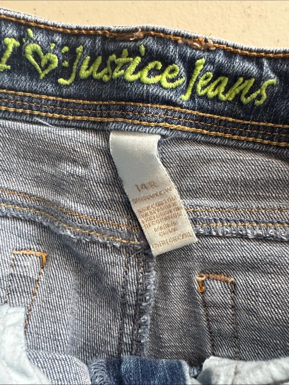 Justice girls  Blue Denim Jeans